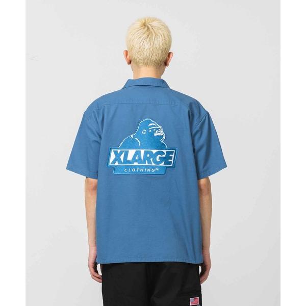 「XLARGE」 半袖シャツ X-LARGE ブルー メンズ