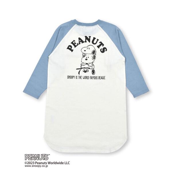 ワンピース 「PEANUTS×SLAP SLIP」スヌーピー相良刺しゅうワッペンバックプリントラグラ...