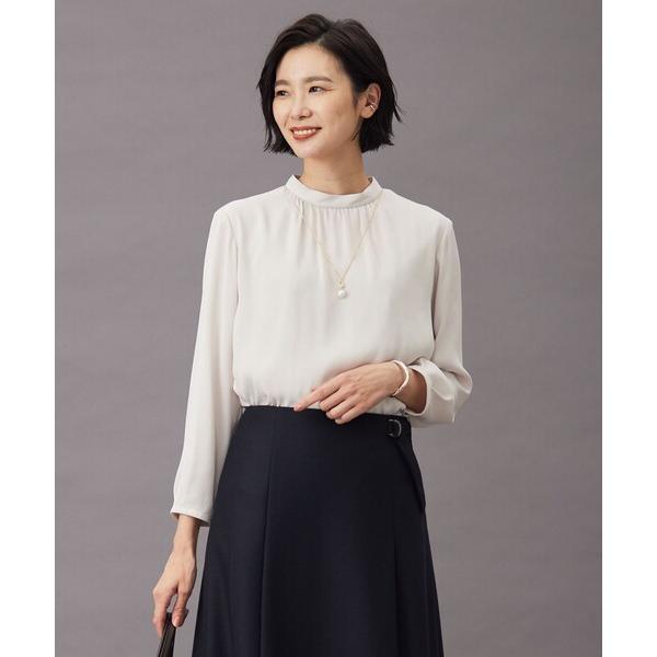 tシャツ バックサテンジョーゼット カットソー レディース
