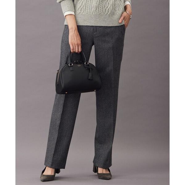 パンツ 「セットアップ対応」ウールストレッチツイード パンツ レディース