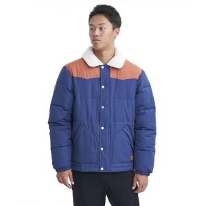 メンズ ジャケット ブルゾン THE PUFFER/クイックシルバーワンポイントブランドロゴバイカラー切り替えブルゾン｜zozo