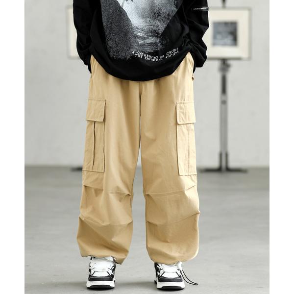 カーゴパンツ 「neos -addictive design-」ルーズシルエット フラップポケット ...
