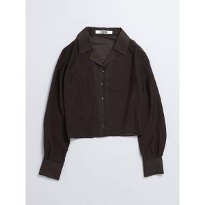 シャツ ブラウス レディース 「VEQUM」SHEER COMPACT SHIRT｜ZOZOTOWN Yahoo!店