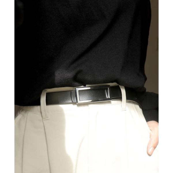 ベルト 「牛革」メンズレディース兼用細めスクエアバックルレザーベルト レディース メンズ