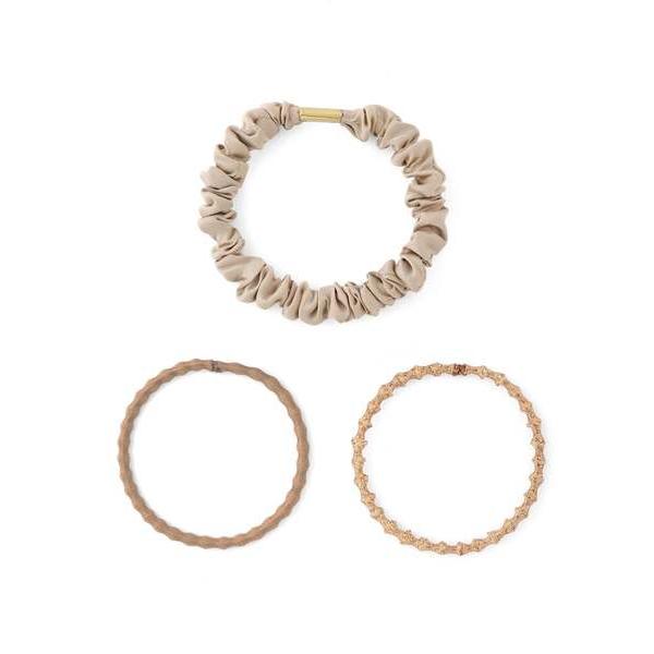 シュシュ スリムシュシュ×ラメデザインヘアゴム「3本セット」