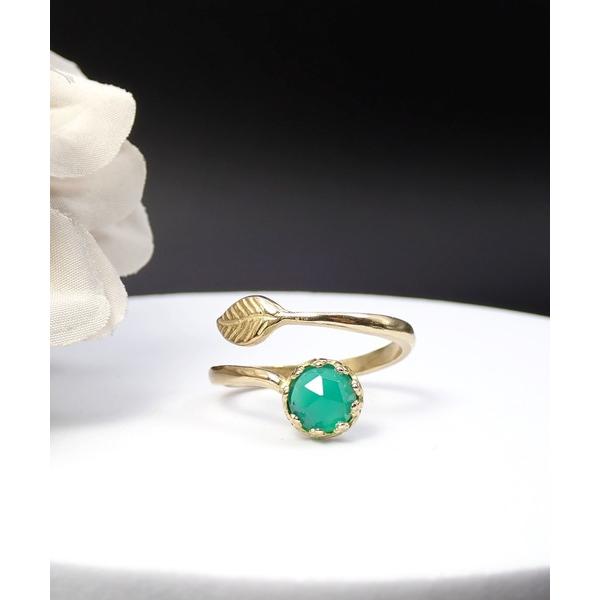 指輪 リング HaRu*/天然石＆フリーサイズリング レディース