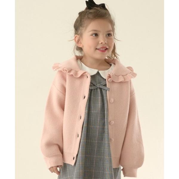 フォーマル 発表会 卒園式 入学式 「オケージョン」フリル衿付きカーディガン キッズ 子供服 女の子