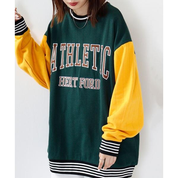 トレーナー スウェット ヘビーウエイト裏起毛リブラインビッグサイズトレーナー メンズ レディース