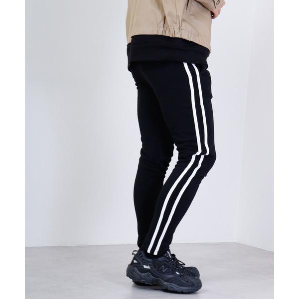 パンツ 2line brushed lining skinny pants / 2ライン裏起毛スキニ...