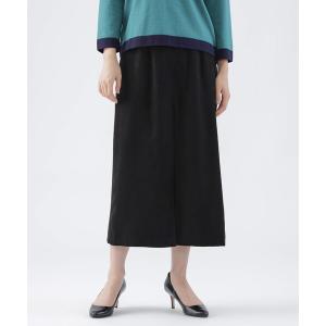 スカート 「ウォッシャブル」ストレッチスウェードAラインスカート