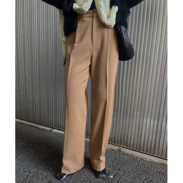 スラックス パンツ ESSENTIAL SLIM STRAIGHT PANTS レディース