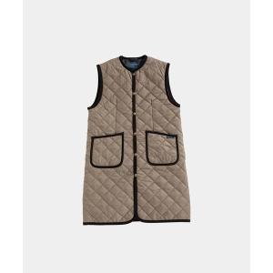 ベスト ジレ LONGLINE CREW NECK GILET WOMENS / ロングライン クルーネック ジレ ウィメンズ レディース