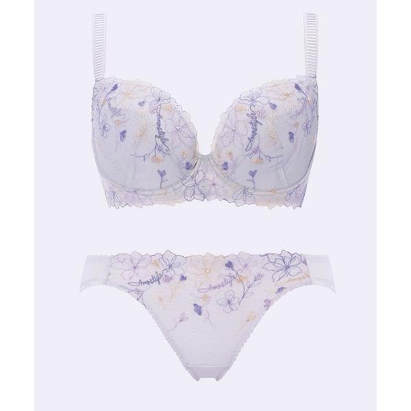 ブラジャー ショーツセット 「脇をすっきりさせ、バストを内側に引き寄せる。ブラ＆ショーツセット」チャ...