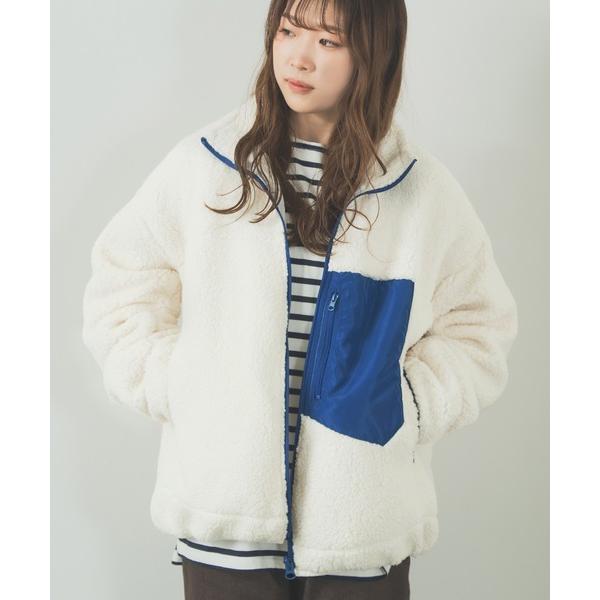 ブルゾン アウター 「UAU」ボア アウトドア スタンド ジップブルゾン メンズ レディース