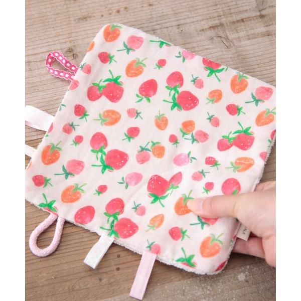 ハンカチ COCOWALK:ニギニギハンカチ(くだもの) キッズ 子供 男の子 女の子