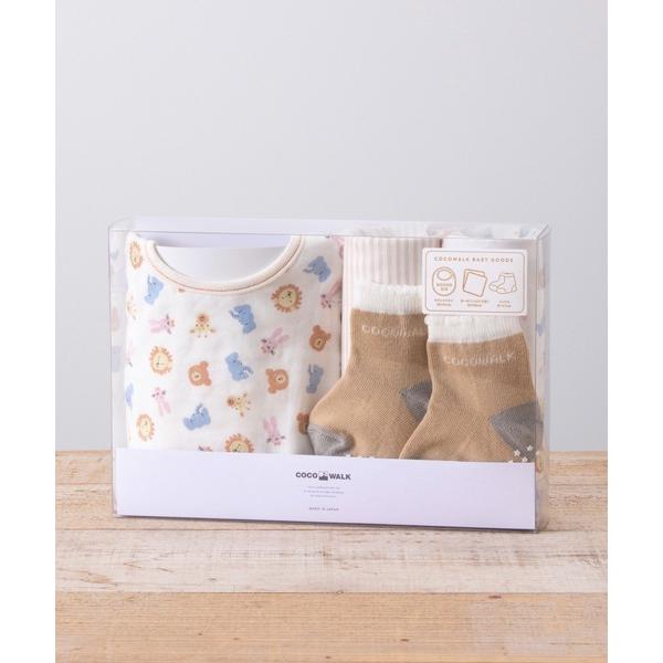 出産祝い COCOWALK:出産祝い ソックスギフトBOX(スマイリーアニマル)