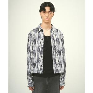 メンズ ジャケット ブルゾン ABSTRACT PRINT SHORT JACKET｜zozo