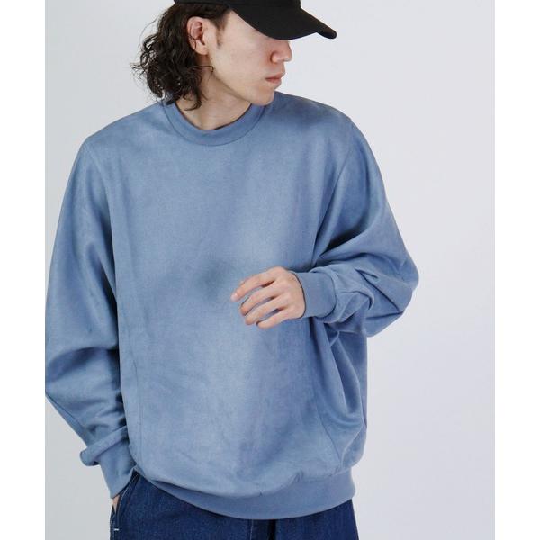 トレーナー スウェット スエードポンチ ドルマンスリーブクルーネック メンズ レディース