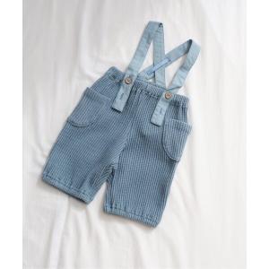 サスペンダー付きワッフルパンツ