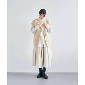 MARGARET HOWELL コットンリネン スキッパーサマーニット Ⅱ MARGARET HOWELL サマーニット リネンコットンブレンド Ⅱ