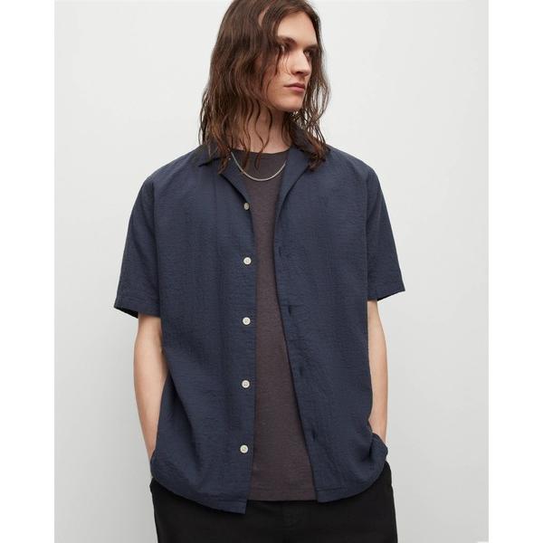 メンズ 「ALLSAINTS」 半袖シャツ M ブルー系その他