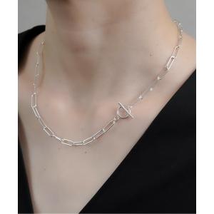 レディース ネックレス 「ISOLATION / アイソレーション」Silver925 Rectangle Chain Necklace / シルバー｜zozo