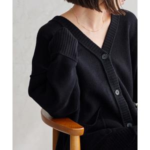カーディガン レディース ウォッシャブルアウトリンクカーディガン