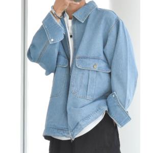 ブルゾン アウター 12oz デニム 両胸ポケットブルゾン メンズ レディース