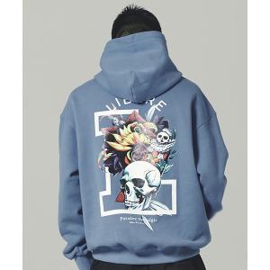 パーカー LIBERE リベーレ / FLOWER HOODIE ビッグシルエットバックプリントフーディー パーカー / 235220-235221-235222 メンズ レディース