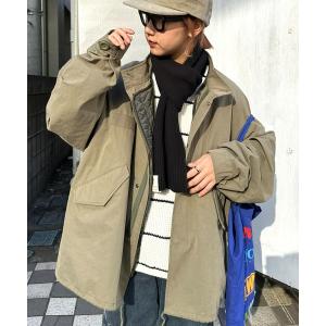 モッズコート コート 「WEB限定」「ユニセックス」マルチウェイM-65スタンドネックビッグシルエットショートモッズコート「コート＆ライナー２枚セット