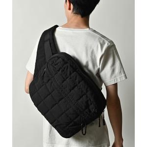 ウエストポーチ 「ADAMPATEK/アダムパテック」square quilt BIG body bag /スクエアキルトビッグボディバッグ メンズ