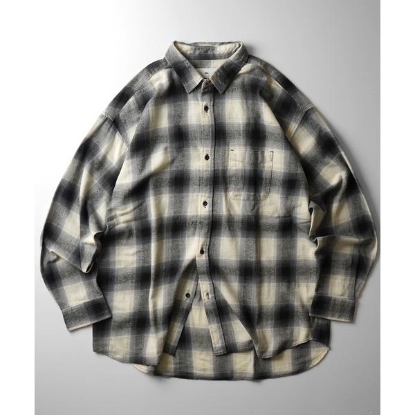 シャツ ソフトコットン オンブレチェック / ネルチェック ビッグシルエットシャツ 「ILL'S」 ...