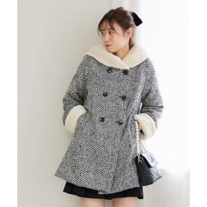 one after another NICE CLAUP ステンカラーコート コート リボン