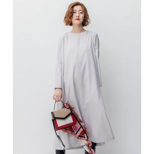 ワンピース ウールジョーゼット Aライン ワンピース