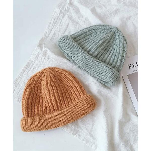 ニット帽 ニットキャップ 「 Bambin / ボンバン 」 カラー シンプル ニット帽 キッズ 子...