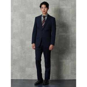 【りー】100 ネイビー　リジェール　スーツ上下、ベスト　3点セット Perfect Suit FActory セットアップ 「上下洗える/ベスト付」WEB