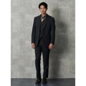 美品✨オンリー スーツ 3ピース ネイビー ウール ビジネス セットアップ M メリノウール100% ネイビー無地 | ONLY ONLINE STORE