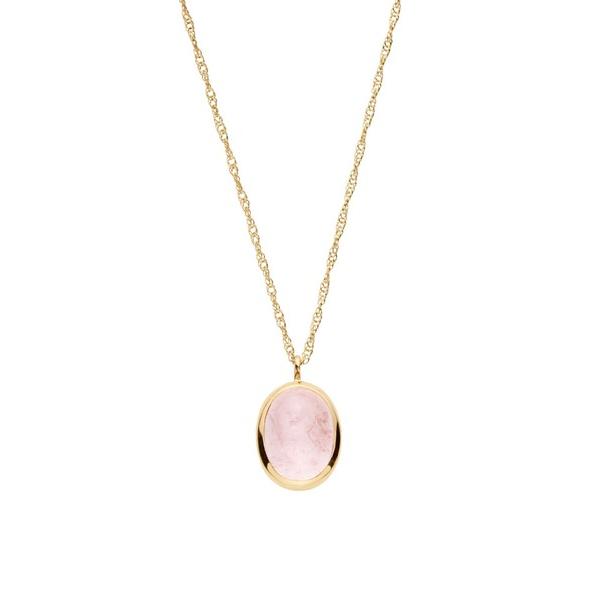 ネックレス K10YG モルガナイト ネックレス レディース