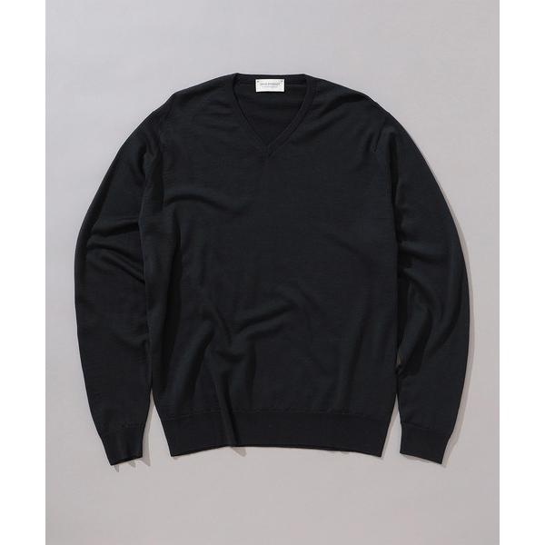 ニット メンズ JOHN SMEDLEY / PACKHAM 30ゲージ Vネックニット