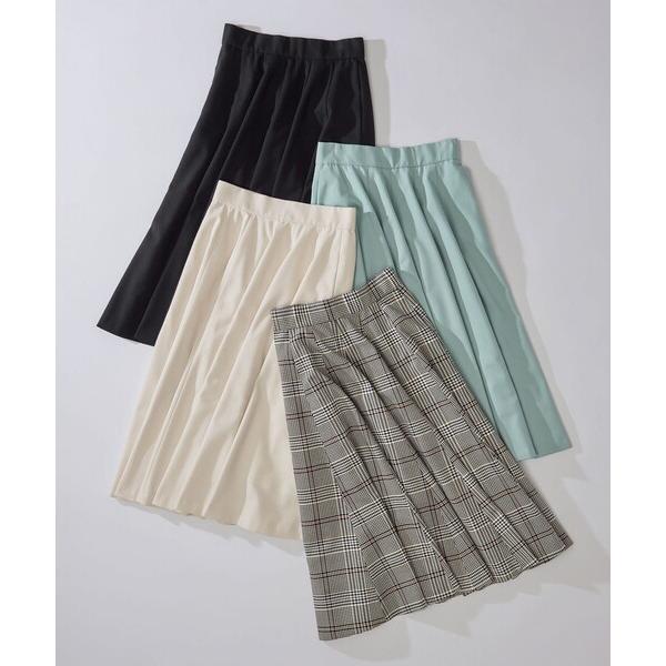 スカート T/Rツイルストレッチ フレアスカート