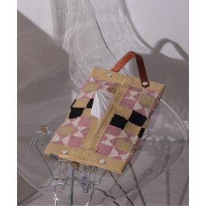 Francfranc（フランフラン） 収納 フリル ティッシュカバー ブルー