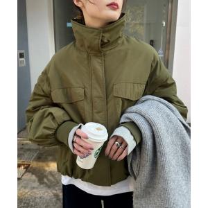 ジャケット ミリタリージャケット 「マルチウェイ」ミリタリー裾ドロストスタンドブルゾン