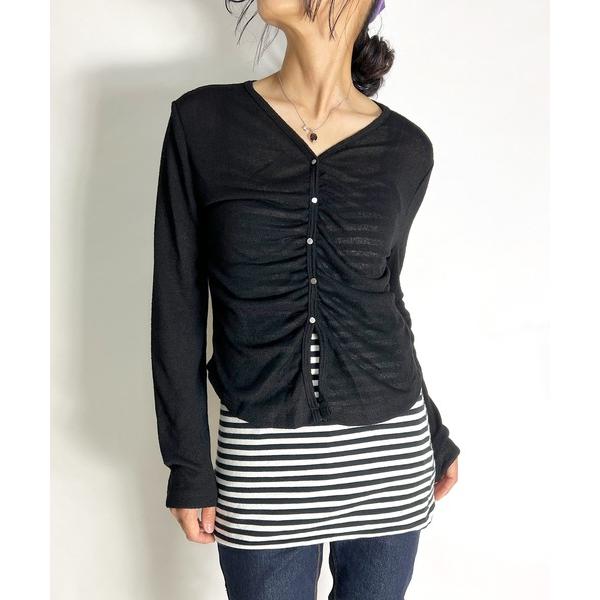 ニット セーター カーディガンライク ニット セーター 薄手  レディース  春服 レディース