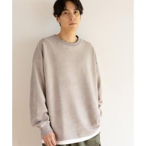 スウェット メンズ スエードレイヤープルオーバー / 969937｜ZOZOTOWN Yahoo!店