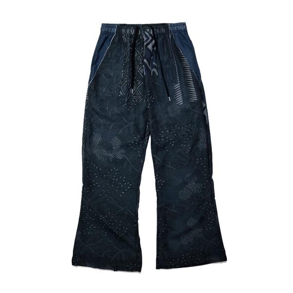 パンツ elephant TRIBAL fabrics PATCHWORK FLARE EASYPA...