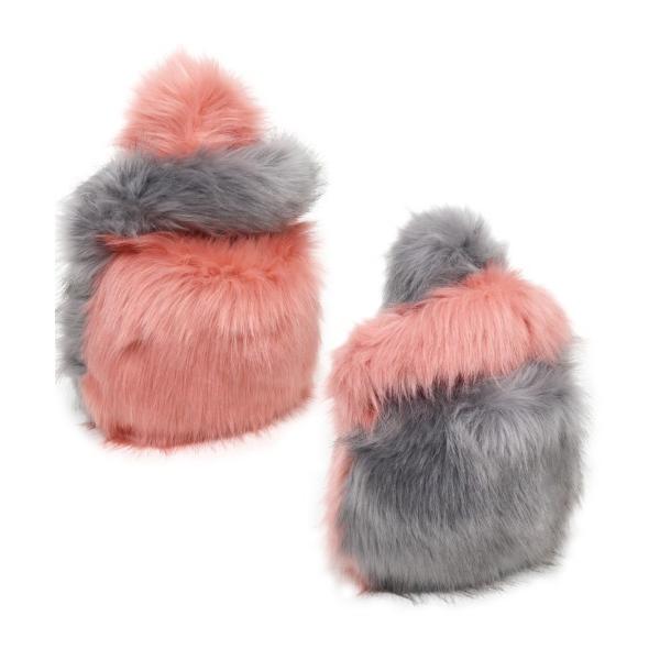 トートバッグ モフモフバイカラーファーミニトート レディース