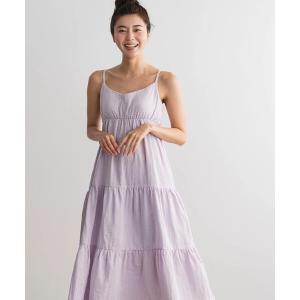 ルームウェア 部屋着 「 cococi beauty / ココチビューティー 」 シャルロット カップ付き ガーゼキャミソールワンピース TOB レディース