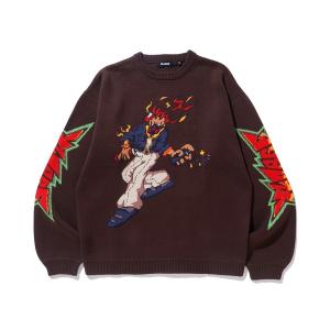 X-LARGE◇カーディガン(厚手)/M/アクリル/BLK/101244015007