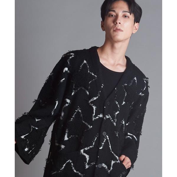 カーディガン 「NO ID.」Star Jacquard Long Cardigan / スター ジ...