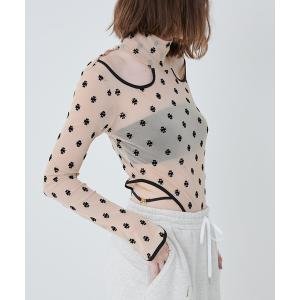 tシャツ Tシャツ レディース SWAN LAKE Cut-out Bodysuit